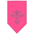 Unconditional Love Warriors Cross Rhinestone Bandana Bright Pink Small UN849328